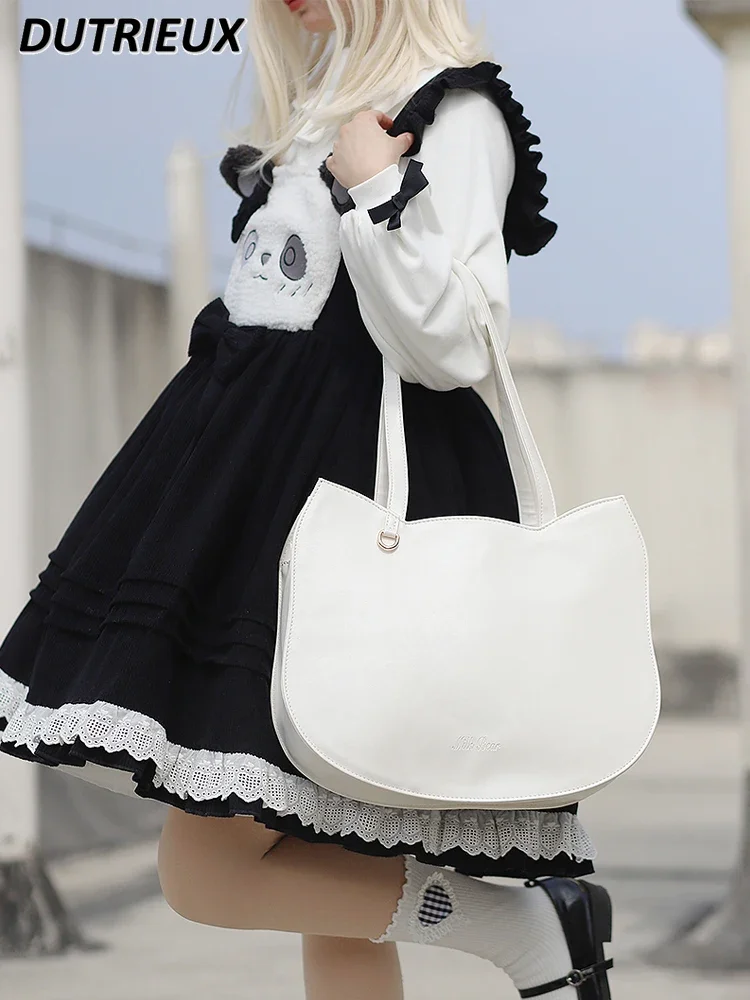 Women's Sweet Cute Shoulder Bag Female Cute Large Capacity Girl Lolita Handbags Fashion Casual Bags for Lady Spring Autumn