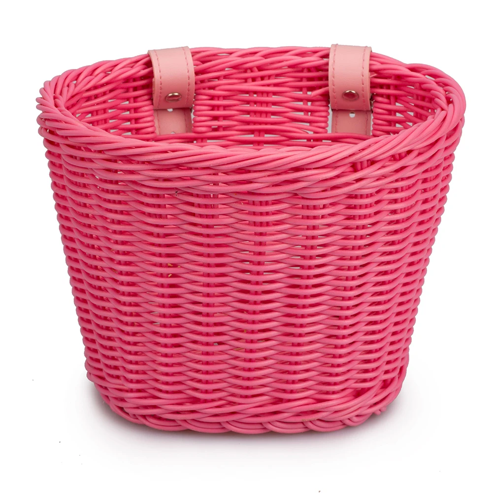 Rotan fietsmand Verstelbaar stuur aan de voorkant Fietsmand Vintage traditionele fietsmand voor kinderen Kinderfiets