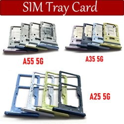 NEW Micro Nano SIM Card Holder Tray chip Slot drawer Holder Adapter Socket For Samsung A25 A35 A55 5G (Dual Card)