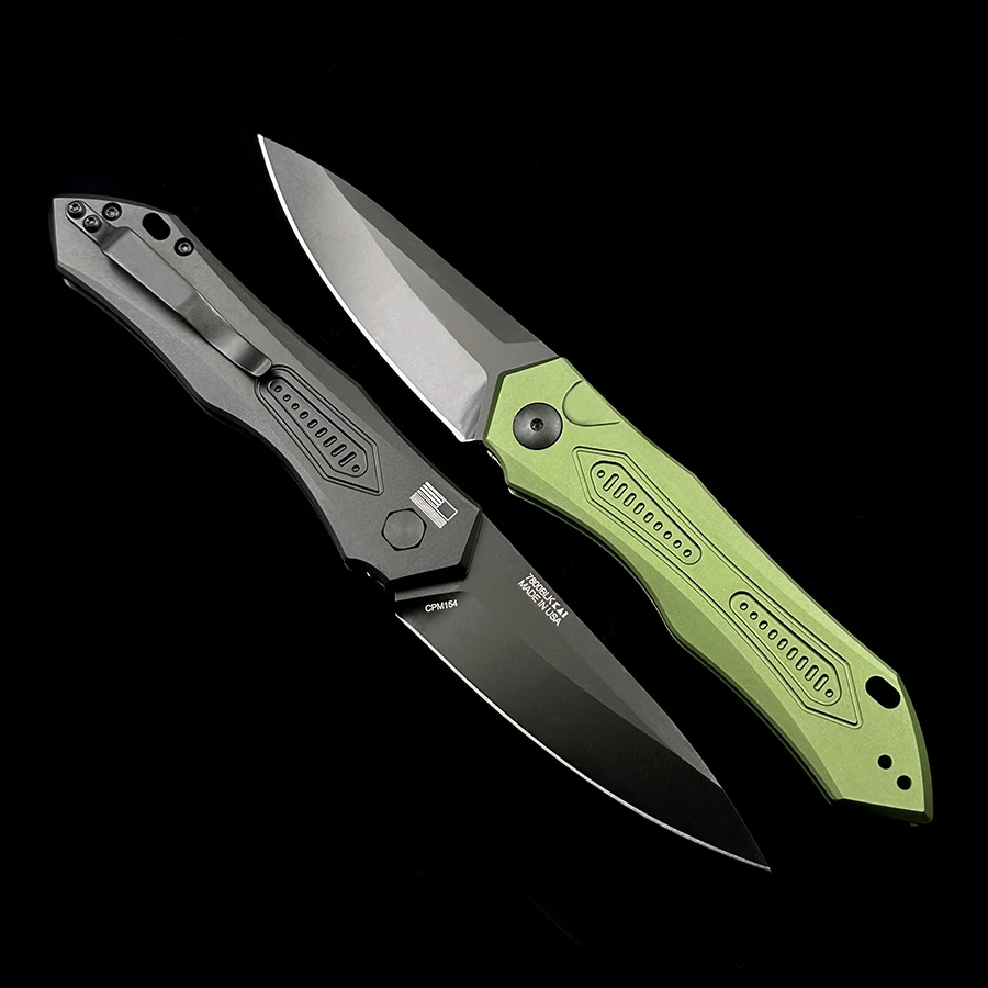 KS 7800 Launch 6 Aluminum Alloy CPM-154 Folding Knife Outdoor Camping Hunting Pocket EDC Tool Knife