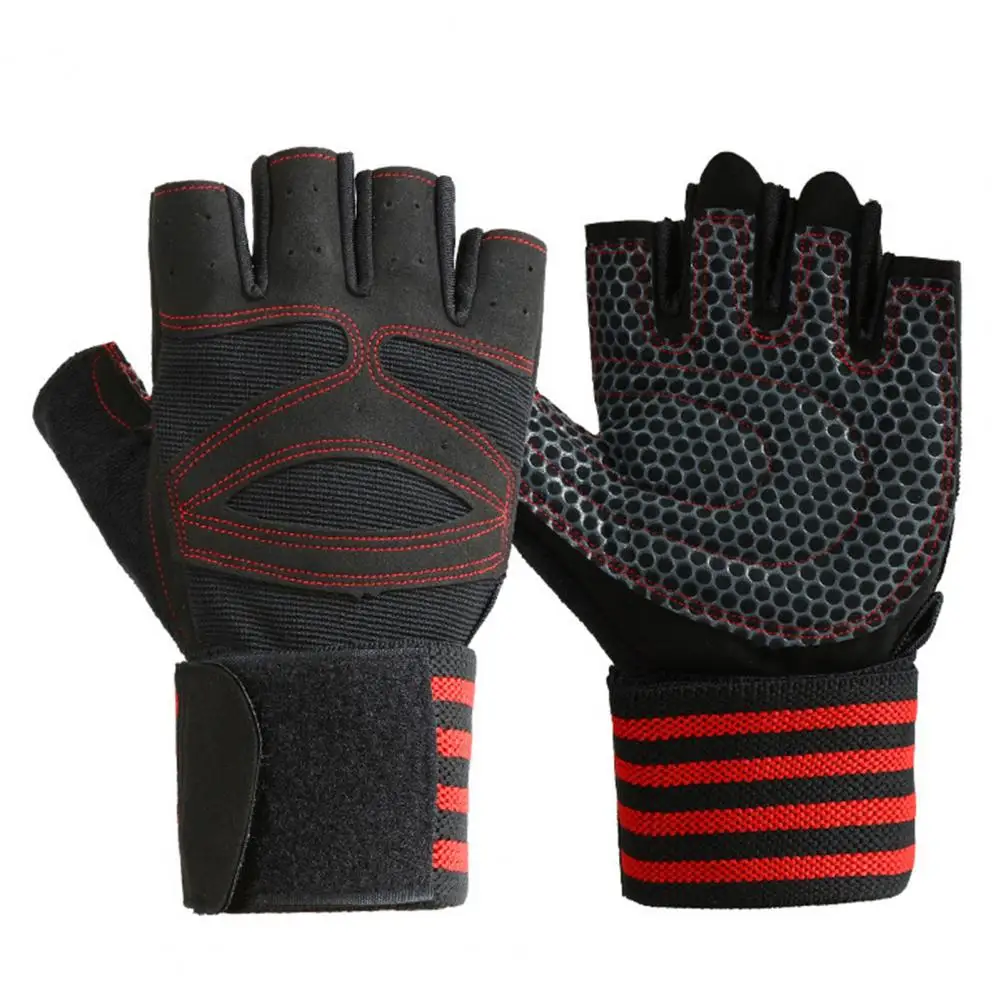 

Gloves Weight Exercises Half Finger Lifting Gloves Body Building Training Sport Gym Fitness Gloves For Men Women
