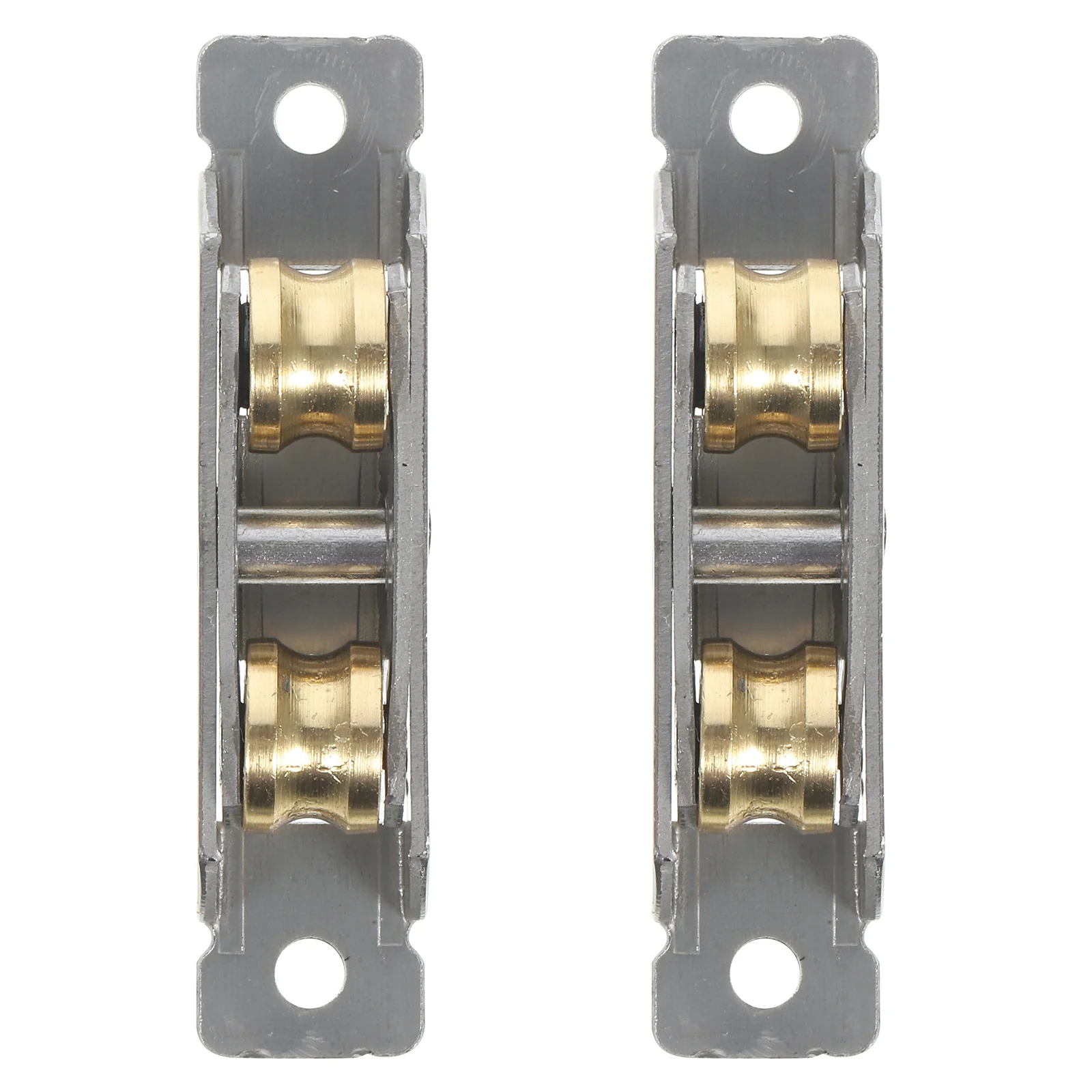 

2pcs Sliding Pulley Hardware Stainless Steel Closet Door Wheels Bottom For Cabinet Patio Glass Doors Replacement Sliding Door