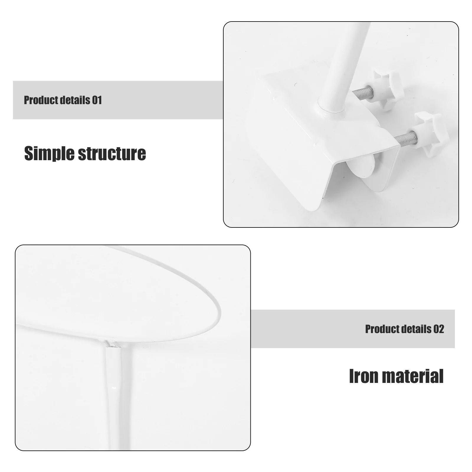

Mosquito Holder for Baby Bed Iron Canopy Stand Bracket Rustproof Sturdy Mosquito Net Support Gift for Newborn Infant Crib