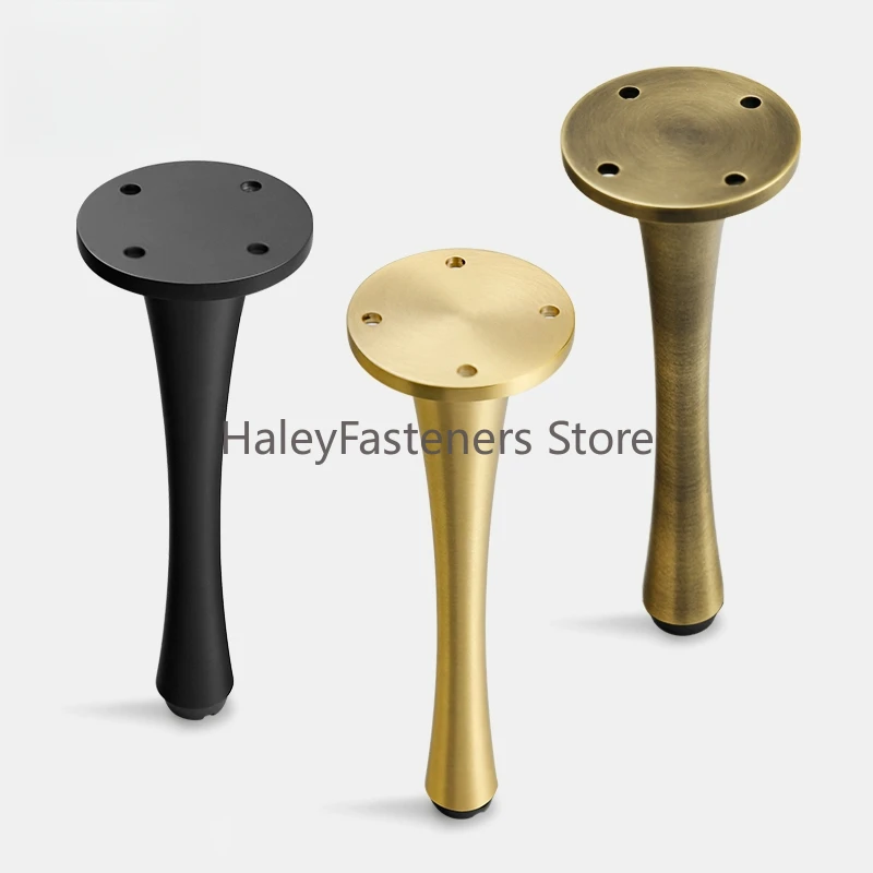 Solid Brass Furniture Legs Modern Feet for TV Stand Coffee Table Bathroom Cabinet Heavy Duty Anti-Rust Sofa Bed Leg Supports
