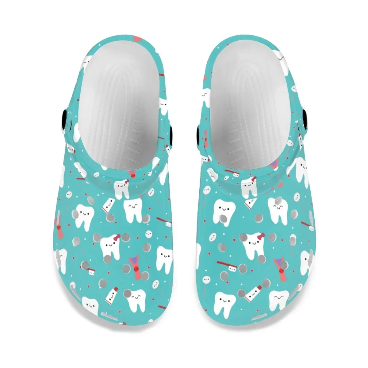 Dentist Tooth Beach Slippers Unisex Casual Clogs Shockproof Slip-on Garden Shoes Lightweight Home Sandals Zapatos