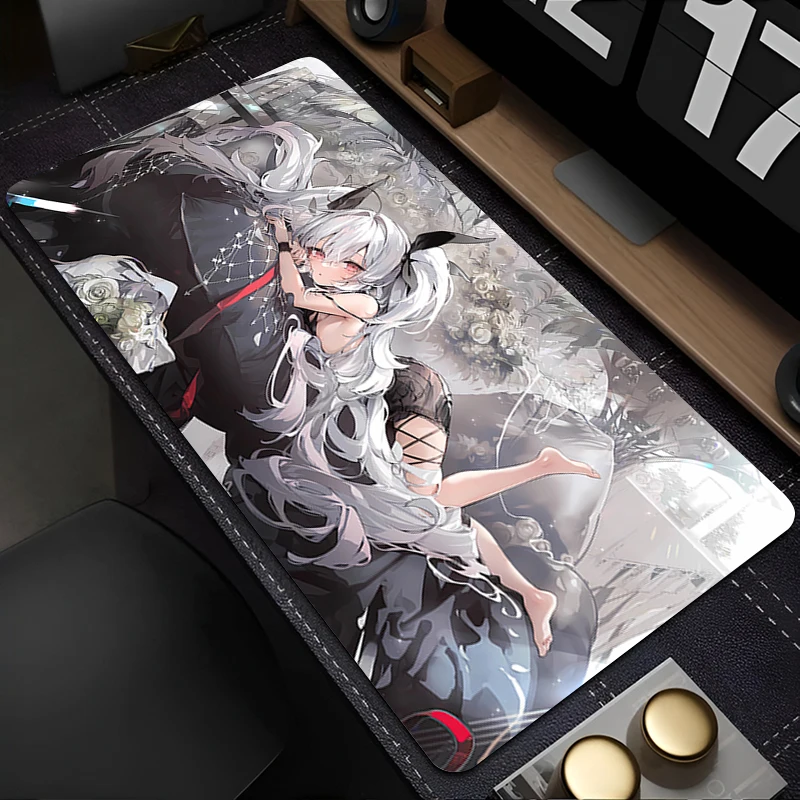 Tapis de souris accessoires PC tapis de clavier tapis de bureau tapis de bureau anti-dérapant dessin animé HD tapis de souris en caoutchouc naturel jeu Azur Lane tapis étendu