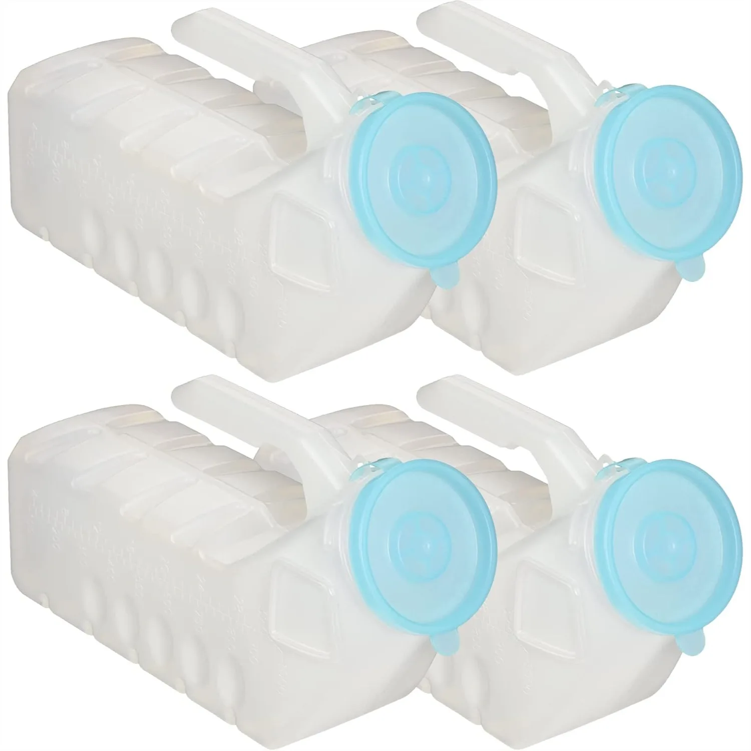 

Portable Urinals for Men with Glow in the Dark Spill Proof Pop Cap Lid, 1000ml Plastic Pee Bottles for Car Travel, Elderly &