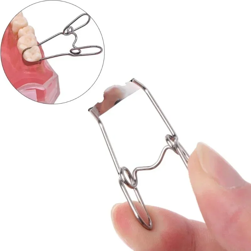 1pcs Stainless Steel Matrix Retainer Reusable for Dental Restoration Dental Matrix Clip for Teeth Replacement Dentist Tools
