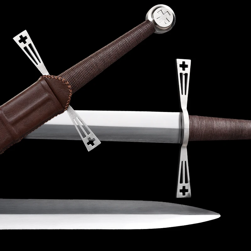 Tipo de Espada Medieval Europea, Espada de Entrenamiento Templaria, Espadas Medievales de los Caballeros Templarios, Espada Real de Acero