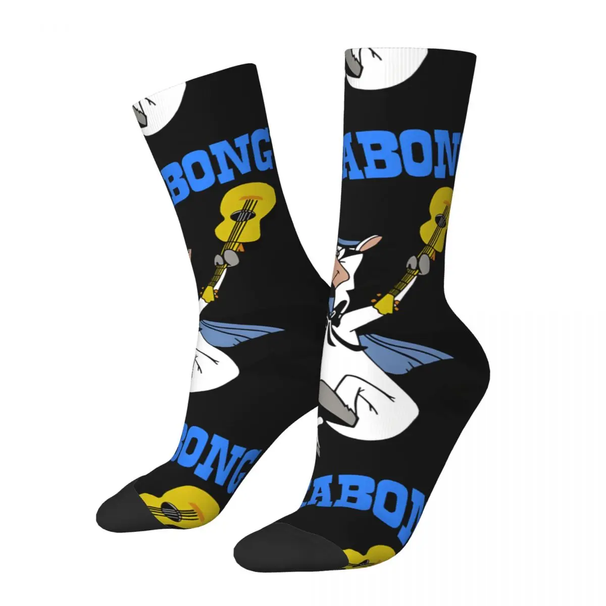 Music Men's Socks Vintage Harajuku Q-Quick Draw McGraw Show Street Style Novelty Casual Crew Sock