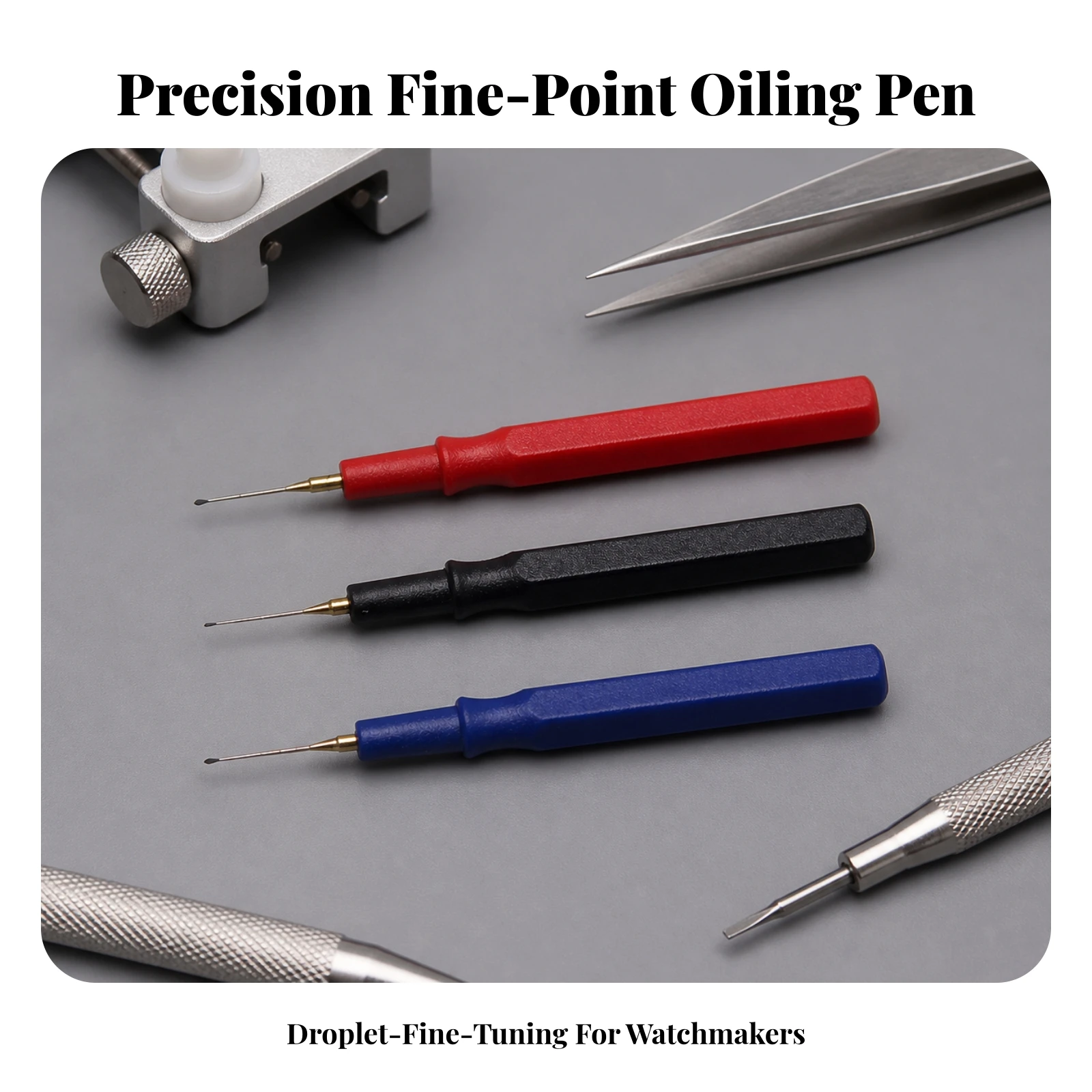 Precision Oiler Pen Lightweight Oil Pen with Needle Tip Precision Oiler Handheld Long-Lasting for Watchmakers, Watch Repair view 5