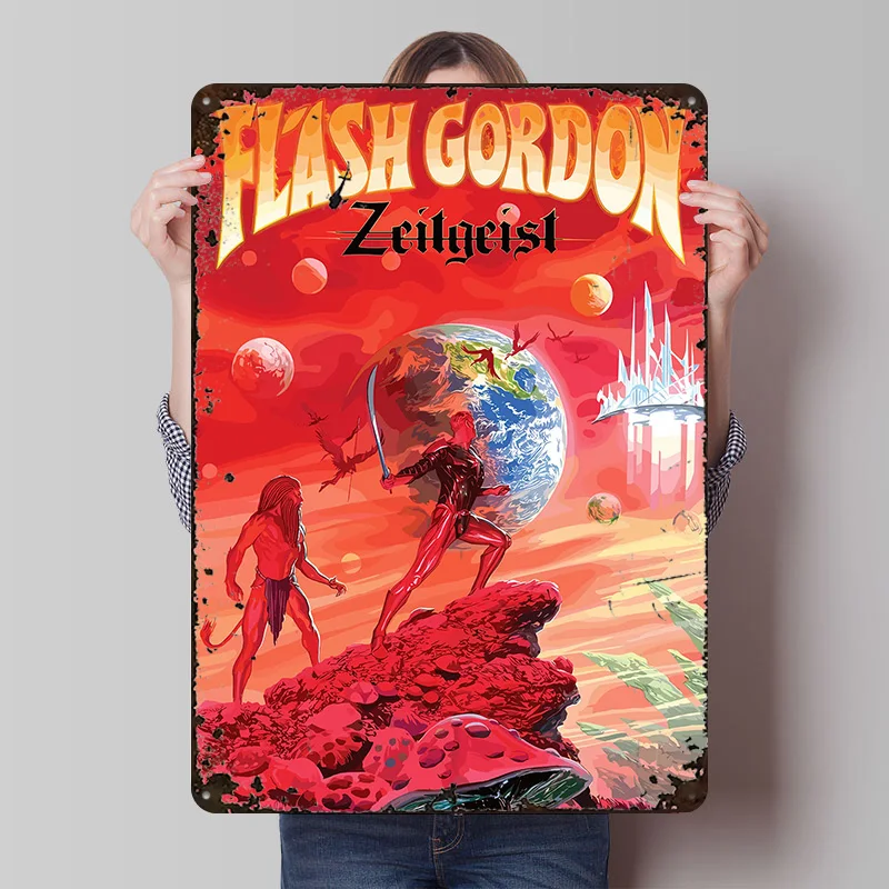 Flash Gordon: Zeitgeist Comic Book Tinplate Poster Customized Wall Art Retro Vintage Metal Signs for Fans Home Decorations House