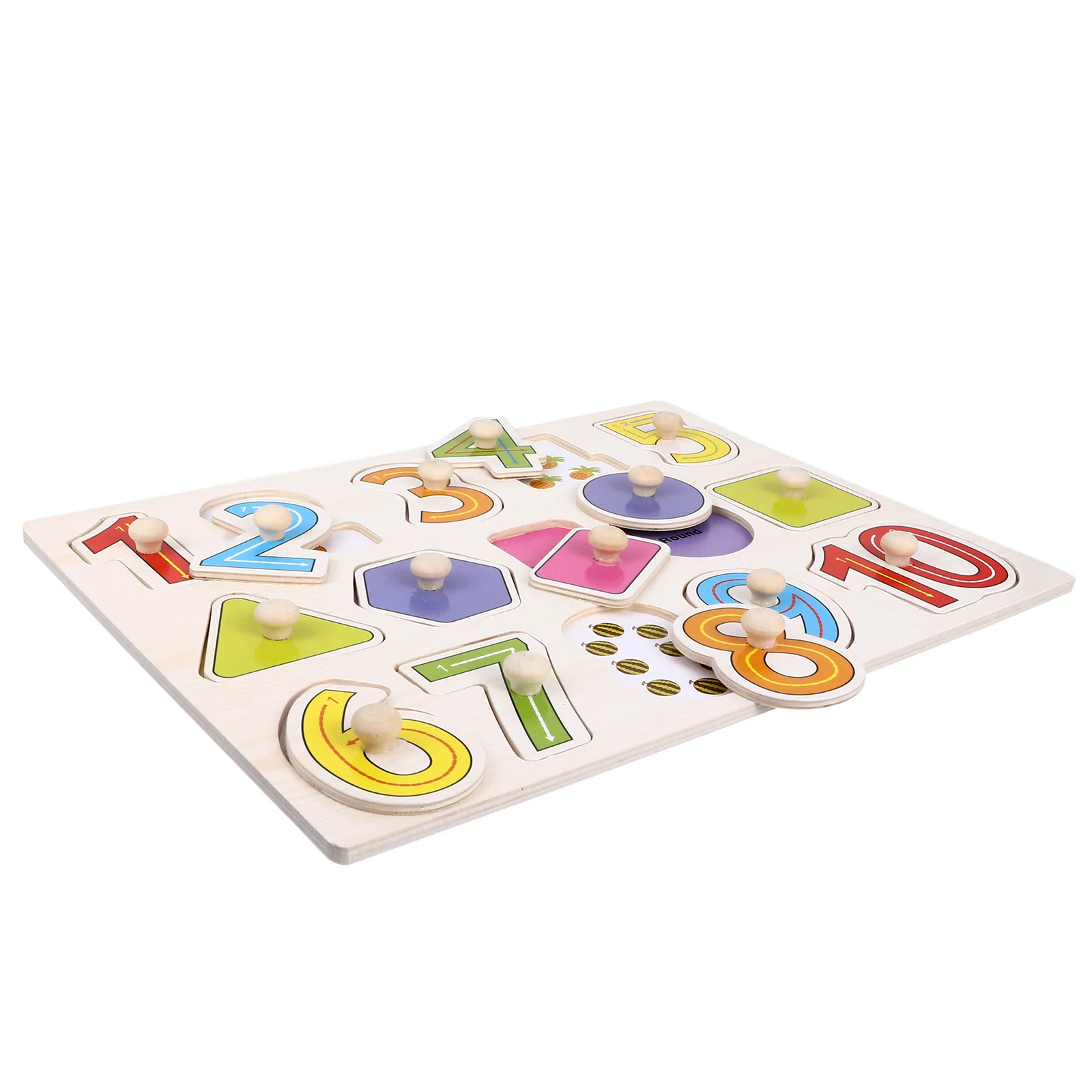 

Wooden Jigsaw Kid Puzzle Educational Puzzles Child Jigsaw Puzzle Toy Bright Color Early Learning Fun Toy