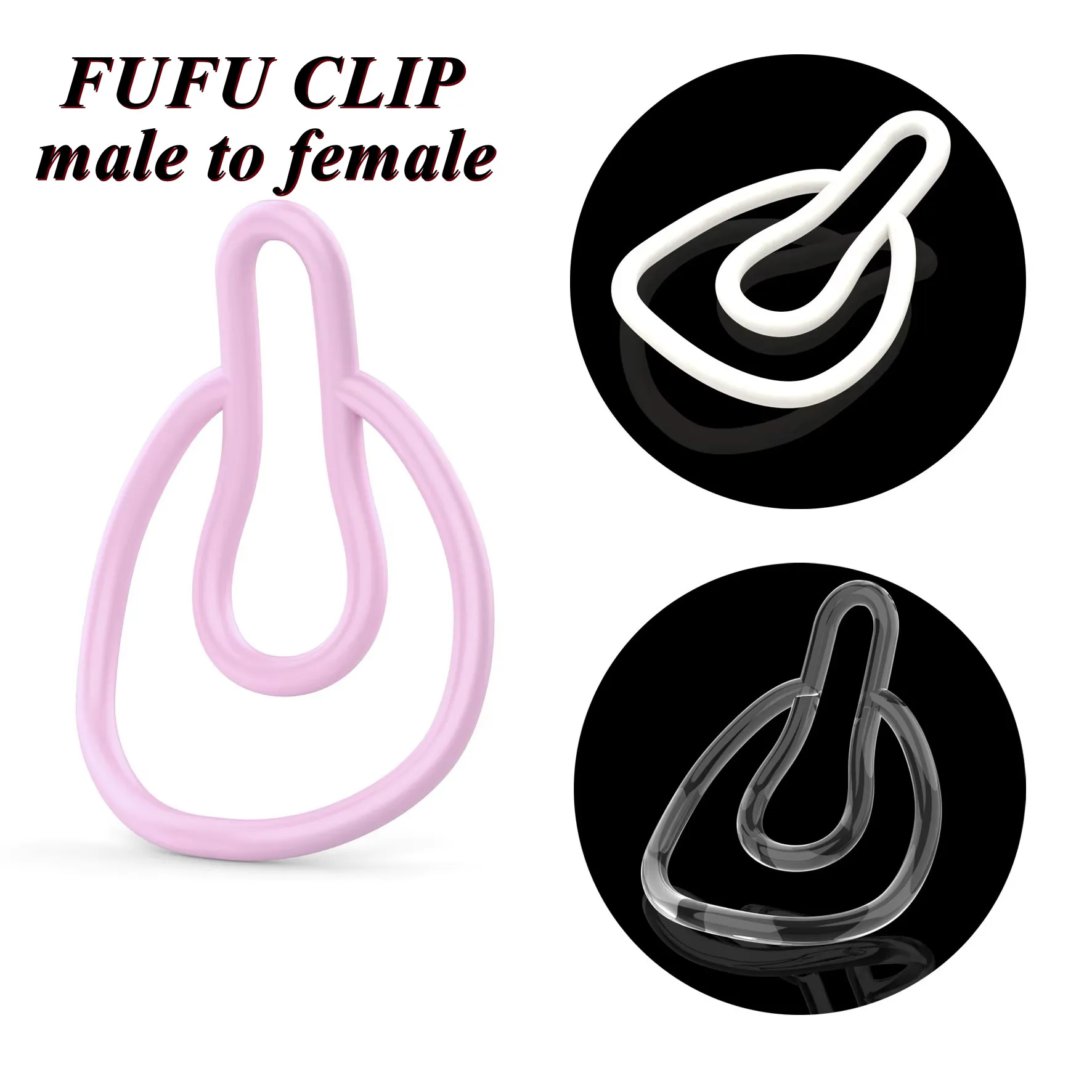 Feminiser Clip for Sissies,FuFu Clip Male to Female Transformation Vagina Look Sex Toys