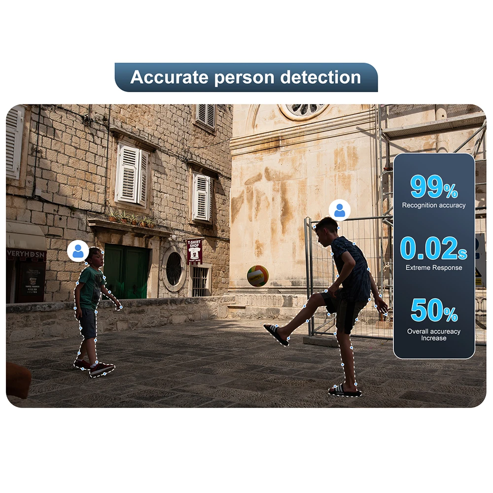 8MP PTZ IP Camera Wifi Wireless Security Surveillance Cameras Outdoor AI Human Tracking Two-way Audio Cam HD Night Color 5X Zoom