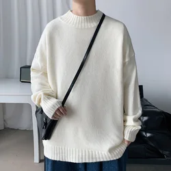 Simple Wind Korean Style Men's Turtleneck Sweater Fashion Slim Pullover Men's Casual Sweaters