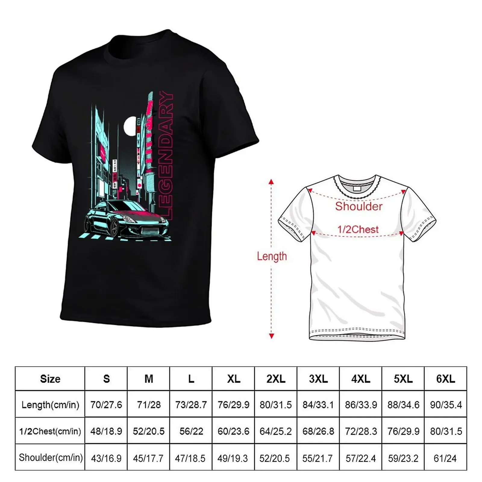 Tokio 350Z Fairlady JDM Tuning Neon 90s Car T-Shirt shirts graphic tee street wear customs cute clothes mens plain t shirts