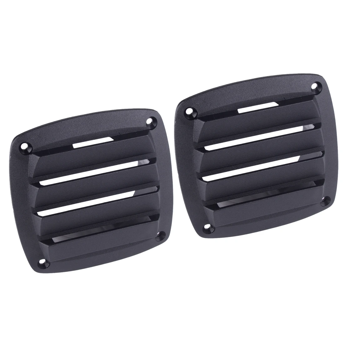 

2pcs Durable Black 4" Hose Marine Louvered Air Vent Boat Yacht Caravan Hull Outlet Grille Ventilation ABS