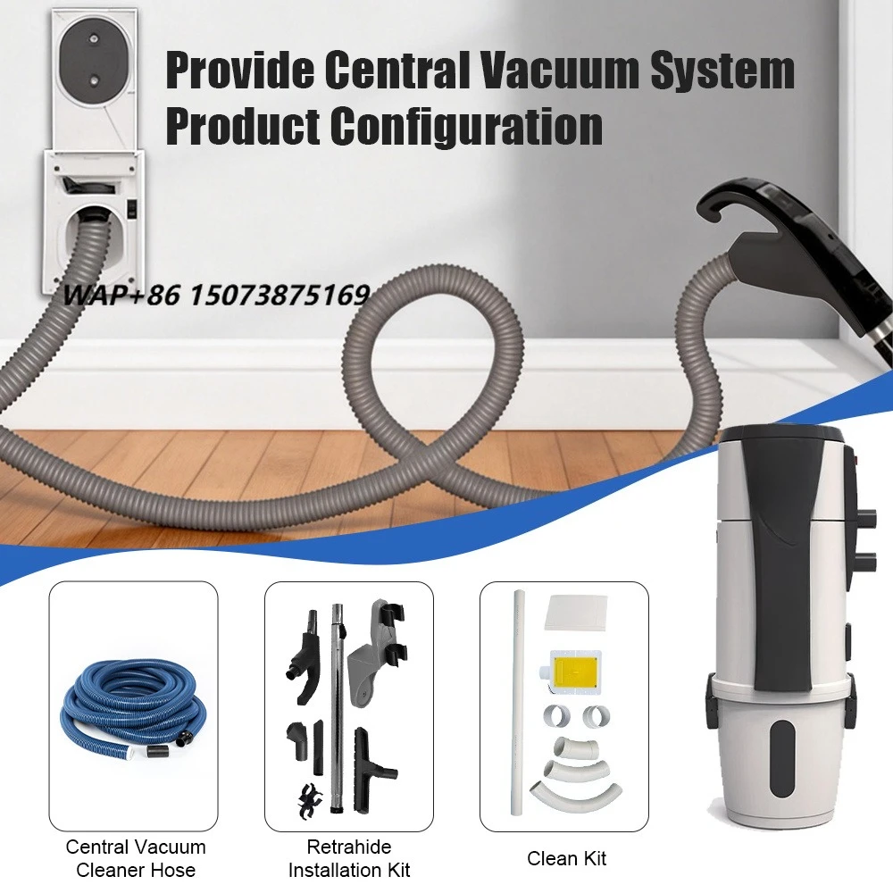 Central Vacuum Cleaner Built-In/Central Wet & Dry Bagless Electric Long Service Life Auto