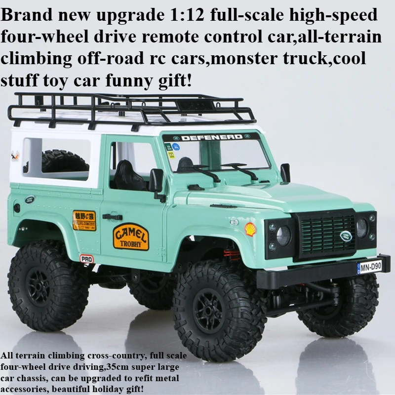 

Cool Stuff Toy Car Funny Gift-high-speed 4WD Rc Truck,Remote Control Car,Kawaii 1:12 Full-scale Off-road Rc Cars,Toys for Kids