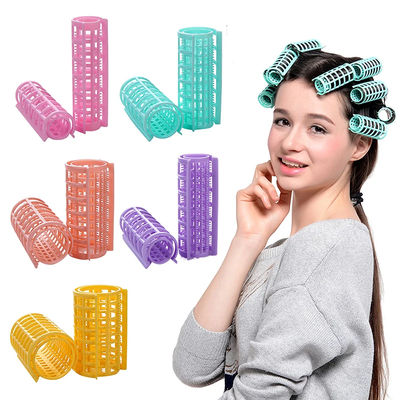 6-14Pcs/Set Heatless Hair Curler Rollers Lazy Curlers Bangs Fluffy Styling Accessories Women Random Color DIY Tool Sleep Use