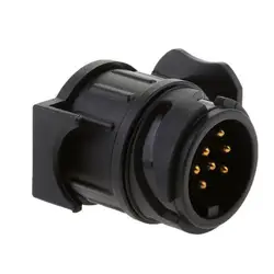 13 To 7 Pin Plug Socket Waterproof Truck Towing Electric Adapter For European Standard Trailer Converter Tow Accessorie