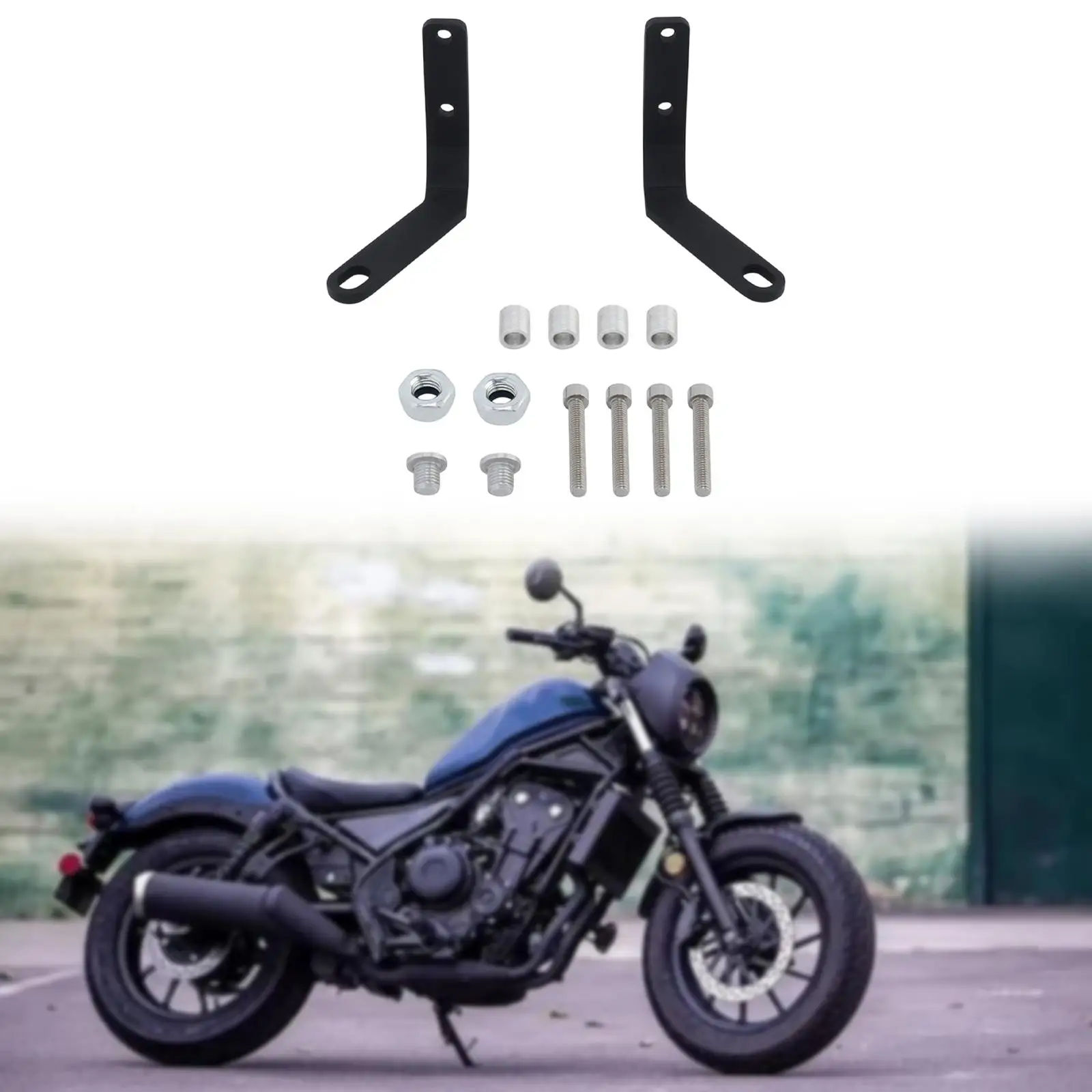 

Handlebar Rear View Side Mirror Flipped Bracket Replace Parts for Honda