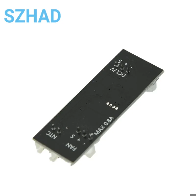 Single 12V 0.8A DC PWM 2-3 Wire Fan Temperature Control Speed Controller Chassis Computer Noise Reduction Module NTC B 50K 3950