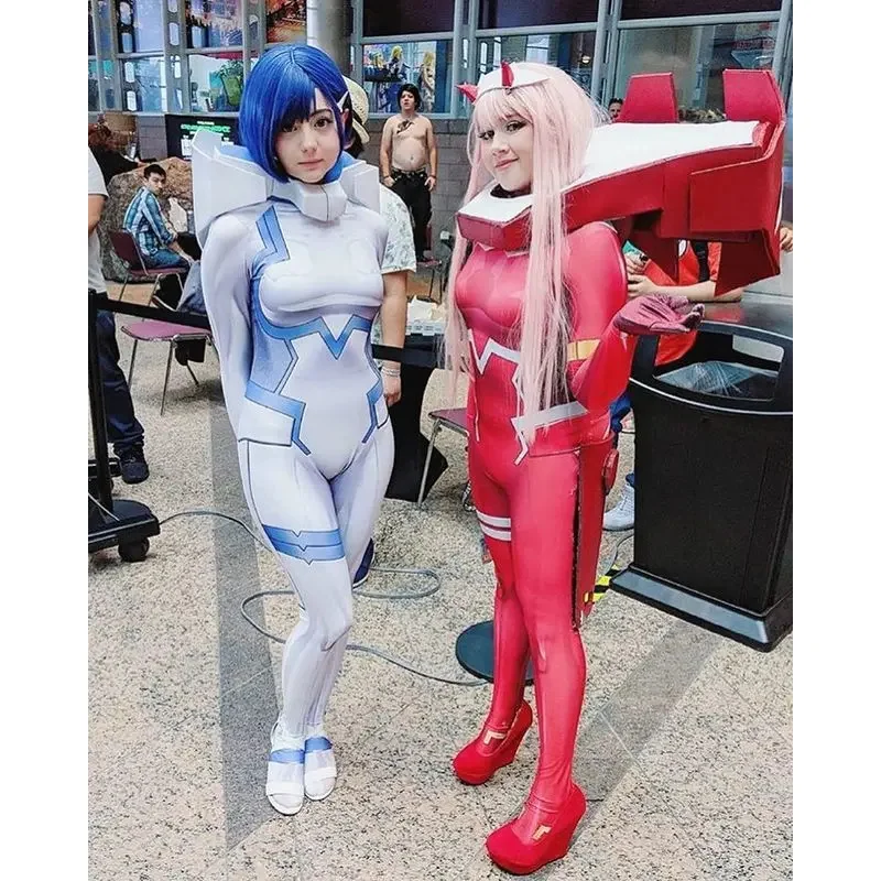 Kids  Adults Zero Two Cosplay Costume Superher Darling In The Franxx 02 Klaxosaur Princess 001 Zentai Halloween Bodysuit Catsuit