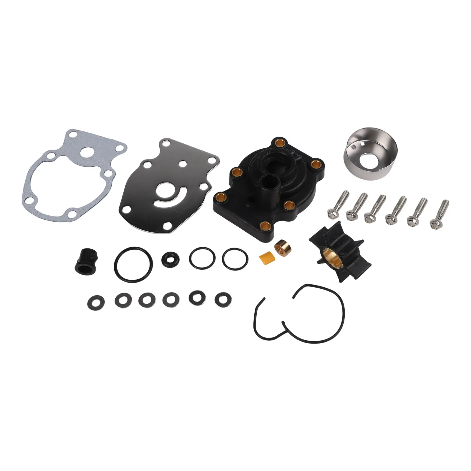 Reparação de impulsor, substituição da bomba de água do motor de popa, carcaça e juntas de instalação sem complicações, resiliência do ambiente marinho