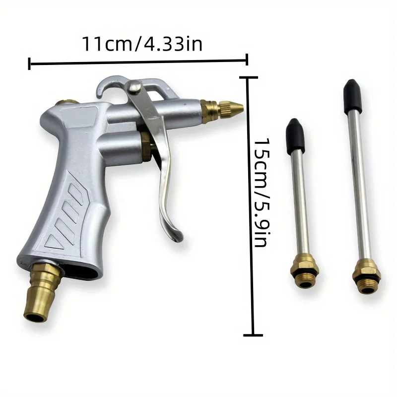 Pneumatic dust blowing gun, high-pressure resistant air blowing gun, dust removal, adjustable long-nozzle dust collector