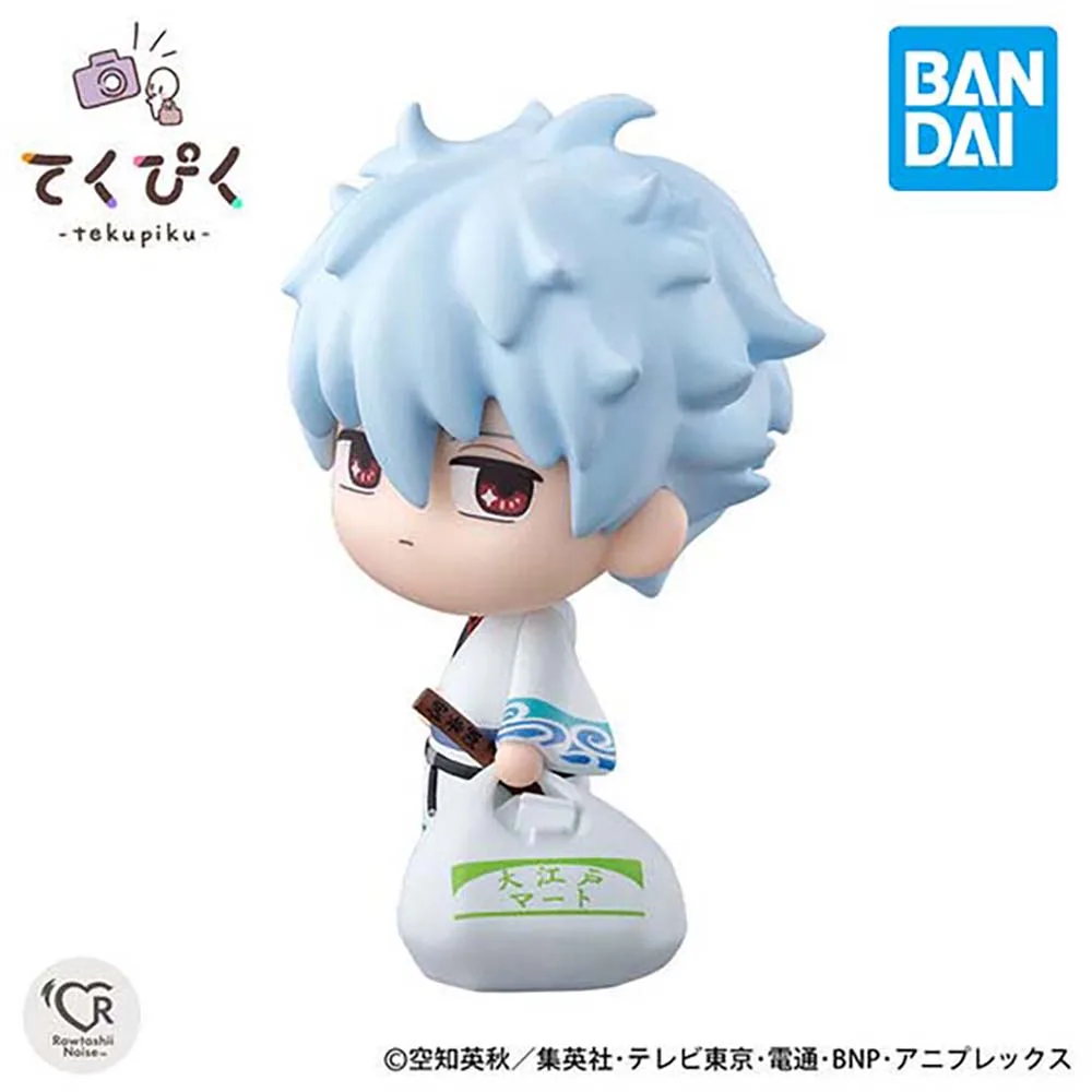 

В наличии Bandai, официально лицензированная Gintama Tekupiku Sakata Gintoki, перепродажа, фигурки аниме, модель, настоящая игрушка в штучной упаковке, подарок