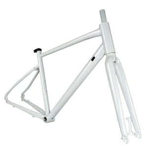 700C bicycle frame, aluminum alloy, disc brake, off-road, gravel frame with MTB fork, 700x2 0/28/28/35/38C, 470mm 520mm seat tube 7 Main Sales Bicycle Gravel - №1