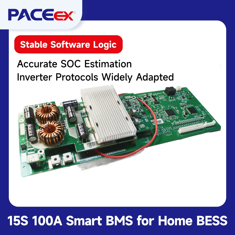 PACEex 15S 100A BMS PACE LifePO4 BMS With Adapted Inverter RS232 communication