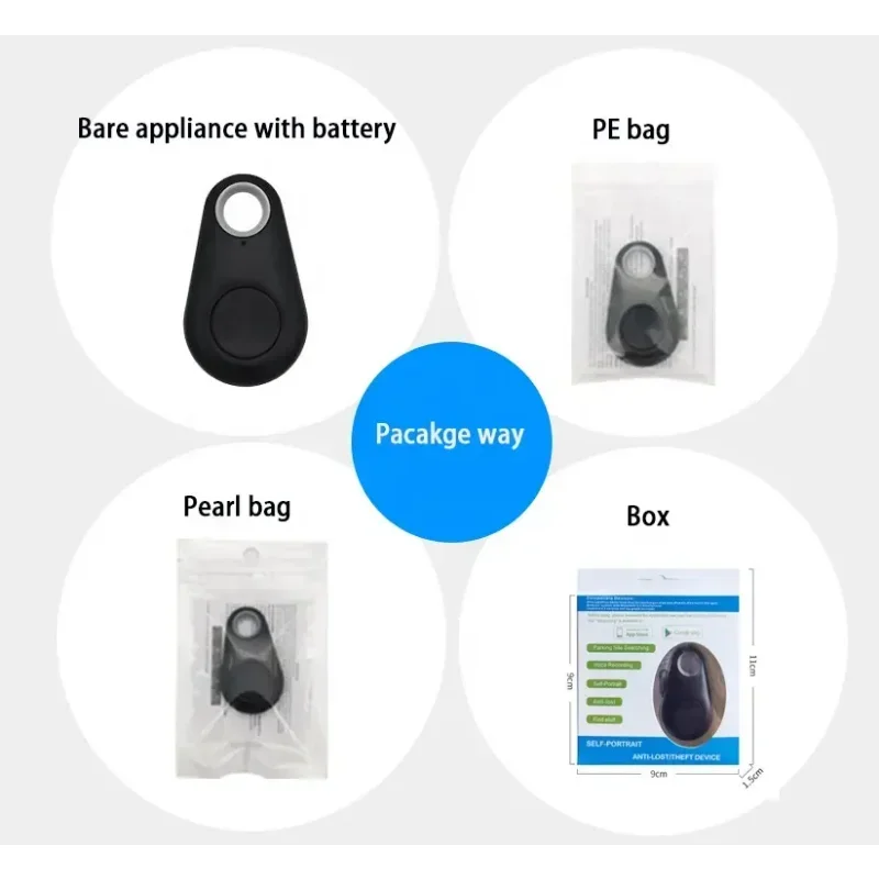 Wireless Alarm Smart Tag Key Locator Keychain Tracker, Mini Anti - lost Whistle, Things Tracker with Whistle Sound and LED Light