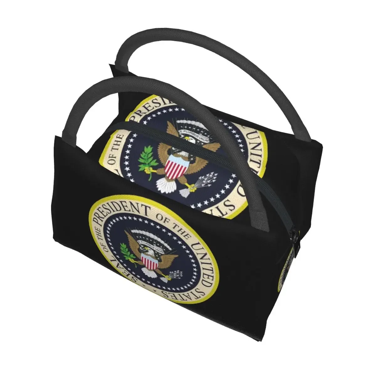 ختم رئيس الولايات المتحدة أكياس الغداء معزول بينتو صندوق مقاوم للماء حقيبة الغداء نزهة أكياس برودة حقيبة حرارية