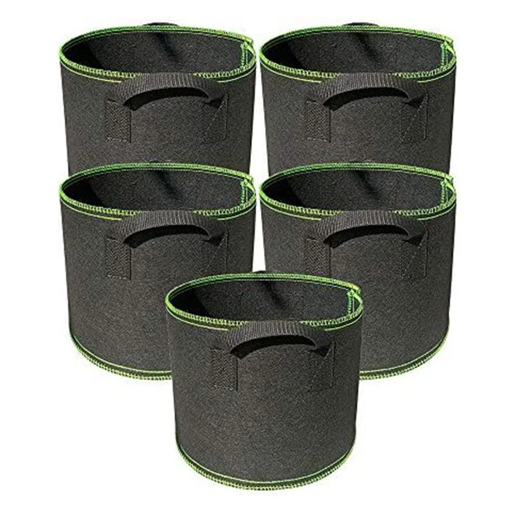 Non-Woven Bag Planting Bag Urban Farming Reinforced Handles Washable Bags Aeration Fabric Enhanced Growth Fabric Bags