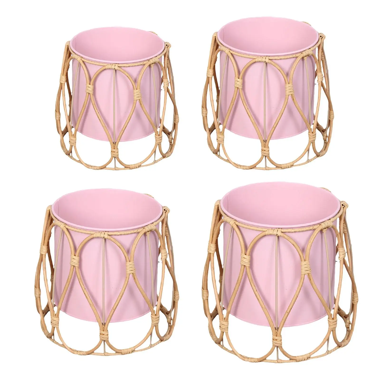 Soporte para macetero tejido, soporte para maceta, centro de mesa, flor decorativa rústica nórdica