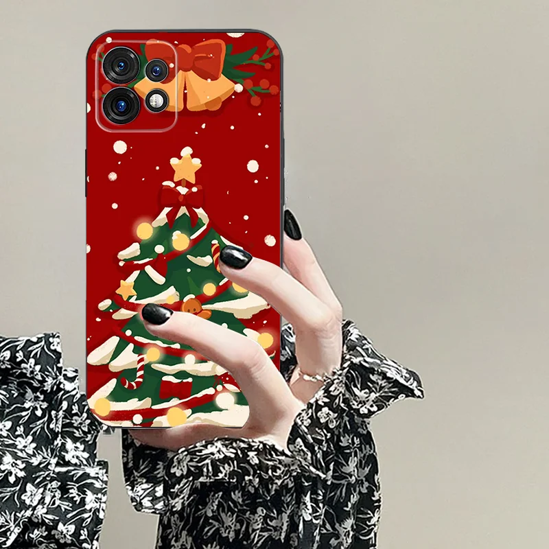 For Xiaomi POCO C 51 55 65 NEO X NFC PRO S GT X 6 31 G 50 2 3 4 5 M F TPU Black Soft Phone Case Cute Christmas Picture Series