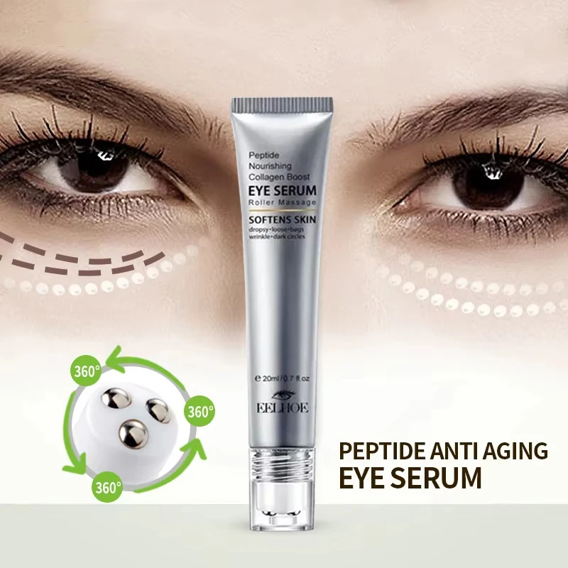 

Anti Dark Circles Eye Serum eye bag for Peptide Eye Serum Anti Wrinkle Face Care Roller Massager Eye Care korean Eye skin serum