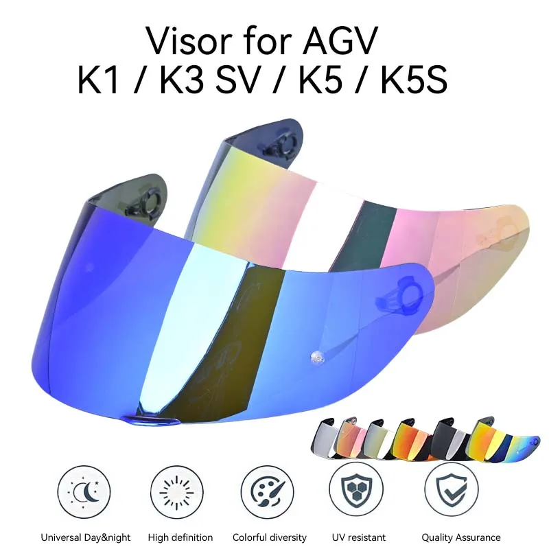 For AGV K5 K5S K5-S K3SV K1 K1S Compact ST Motorcycle Helmet Visor Lens Shield Glasses Full face Pin Accesorios Para Moto Casque