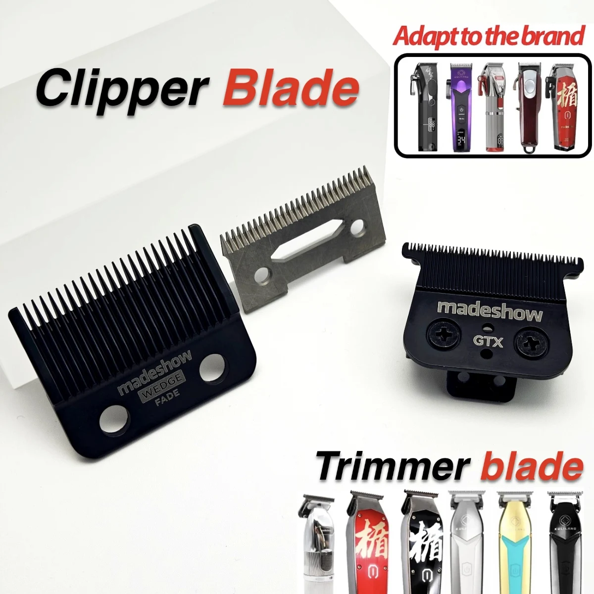 NEW Original Replaceable Cutter Head for R77F R55(F) Madeshow M6 M10 M5 Professional Hair Clipper Blade Hair Cutting Machine