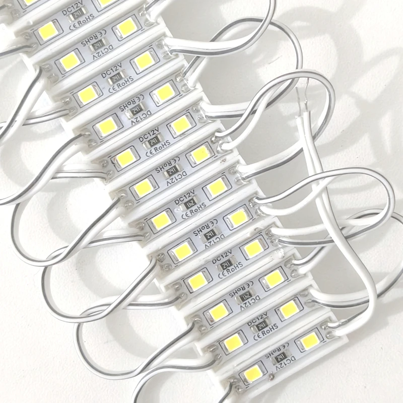 

20pcs LED Module Lights 2835 Patch Waterproof IP65 DC12V White Warm R/G/B Decoration Logo Super Backlight Advertising Signs Lamp