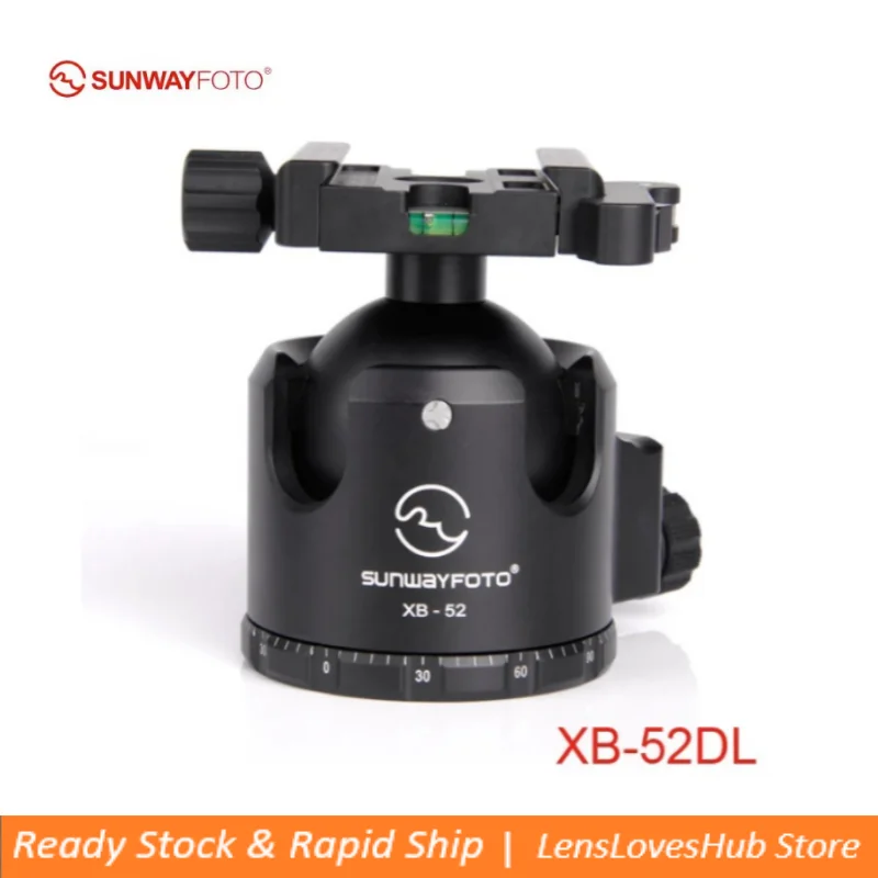 

SUNWAYFOTO XB-52DL 52mm Ballhead Low Profile Camera Mount for Tripod with Arca-Swiss Quick Release Plate