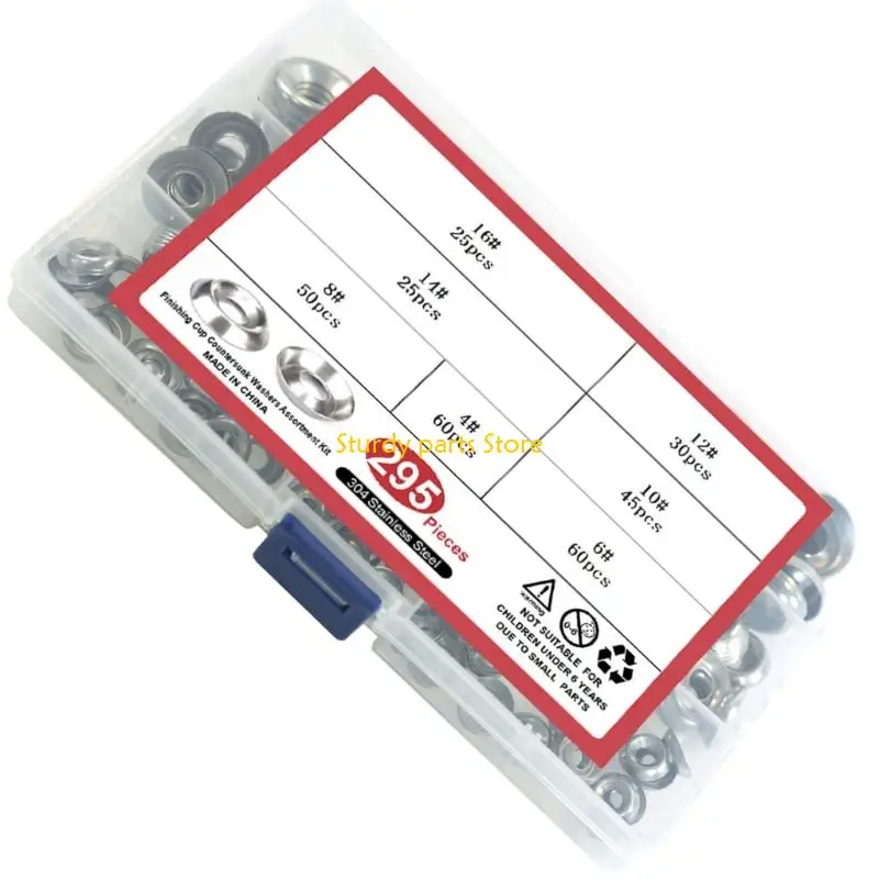 97QC 160/295 قطعة من الفولاذ المقاوم للصدأ مخروطي غسالة غاطسة رئيس التنصت على المسمار غسالة لقوة عالية الربط دائم