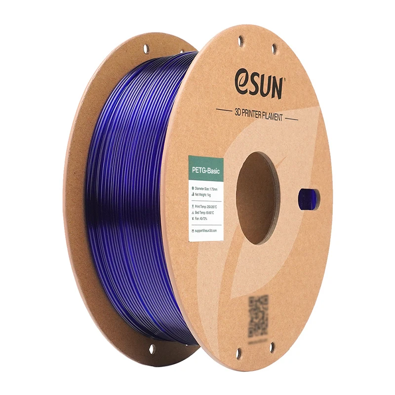 eSUN Basic PETG 3D-filament 1,75 mm 1KG 2,2LBS Hoge taaiheid 3D-printerfilamenten PETG Basic voor Bambu Lab 3D-printmaterialen