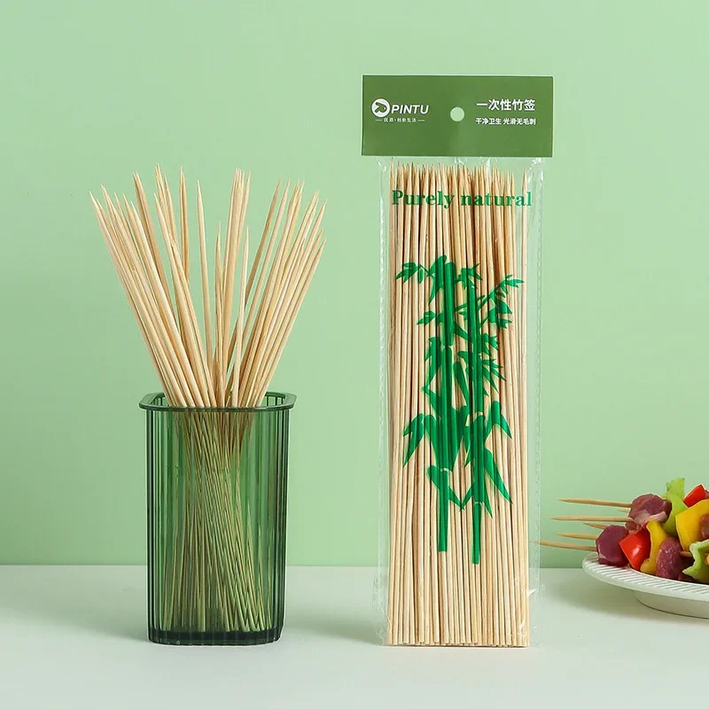 

Disposable Bamboo Skewers for Barbecue - Wholesale Bamboo Skewers for Grilled Chicken, Hot Pot, and Street Food