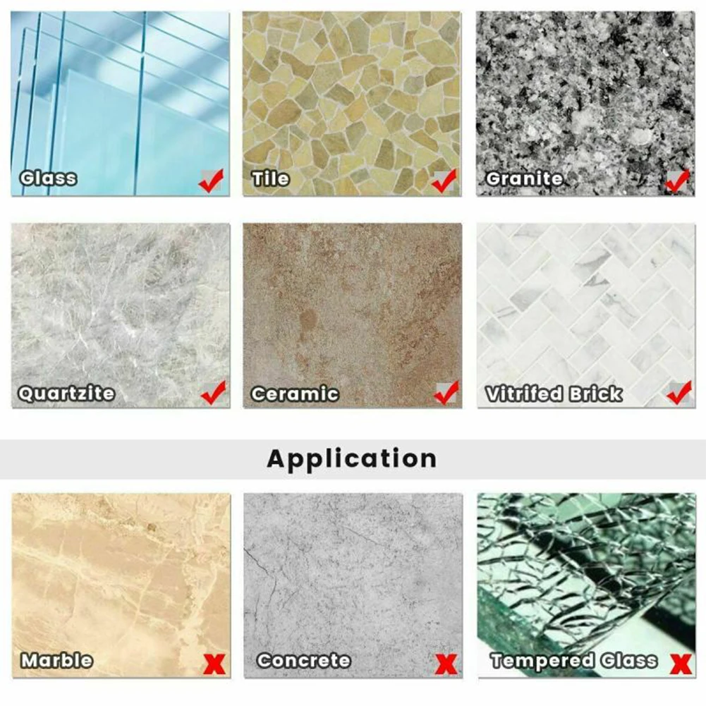 

5 шт. набор алмазных сверл 6-14 мм для резки стеклокерамической плитки и мрамора с никелированным покрытием и водяным охлаждением