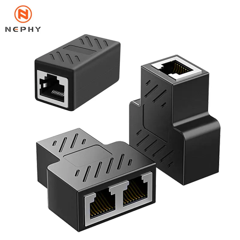 High speed RJ45 Female to Female Port Network Ethernet LAN Splitter Connector Transfer Head RJ45 Adapter Coupler CAT 5 6 Socket