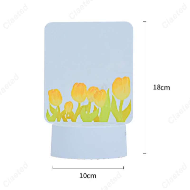 Creative New LED Luminous Desk Lamp Note Board Memo Message Board Can Wipe Bedroom Bedside Lamp